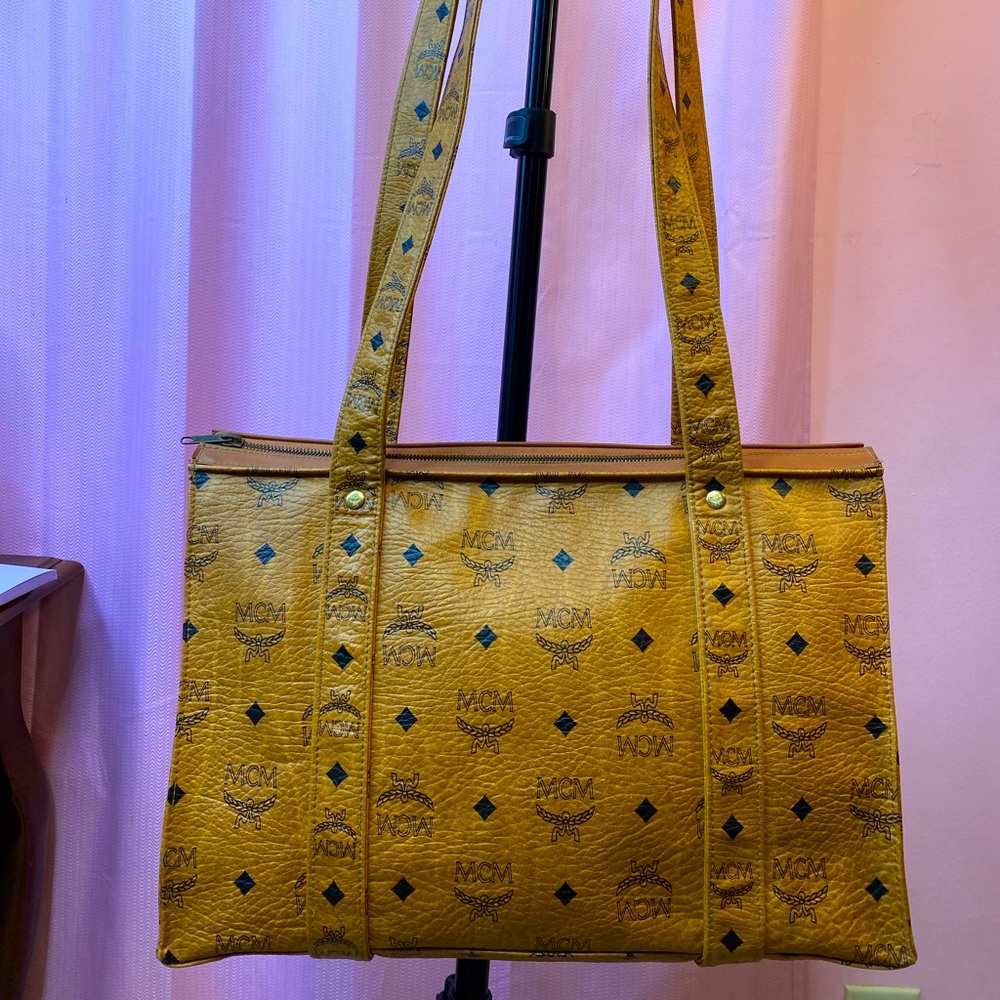 MCM Visetos Leather Bag 1336 A